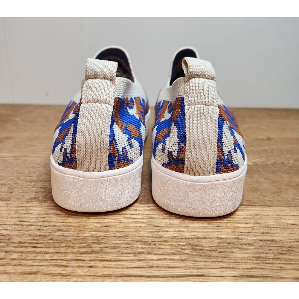 Bernie Mev. Jenna Slip-On Sneaker Planet Cream Blue Women's Size 10.5 - Picture 4 of 6